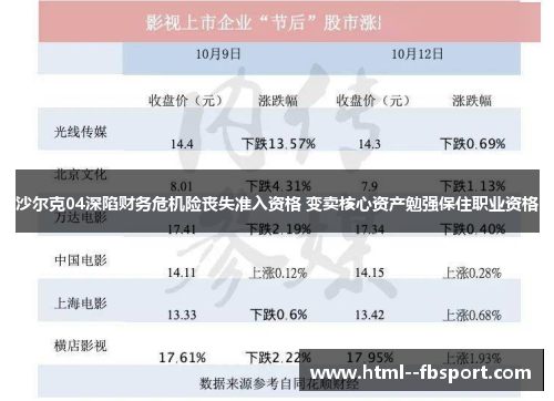 沙尔克04深陷财务危机险丧失准入资格 变卖核心资产勉强保住职业资格 沙尔克04深陷财务危机险丧失准入资格 变卖核心资产勉强保住职业资格
